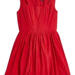 RIVER ISLAND Puff Ball Minidress In Red